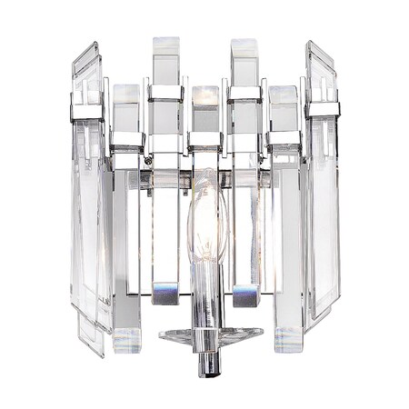 Cwi Lighting Henrietta 1 Light Wall Sconce With Chrome Finish 1065W8-1-601